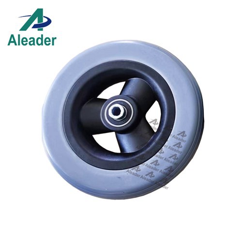 PU cietie riteņi ar lielu 6 collu kravnesību